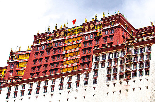 西藏自治区拉萨市布达拉宫局部