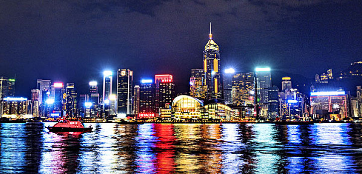 香港,维多利亚港,地标,都市