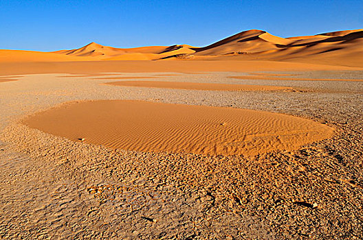 盐,粘土,沙子,沙丘,塔西里,国家,公园,世界遗产,阿尔及利亚,撒哈拉沙漠,北非