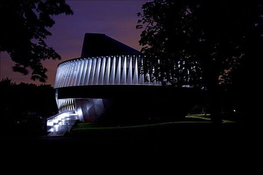 蛇形画廊展厅,2007年,户外,夜晚