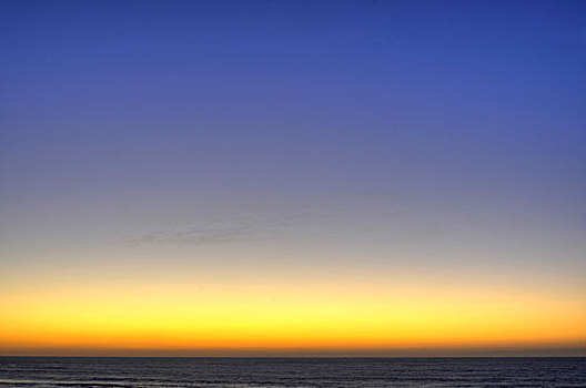 日落,上方,海洋,富埃特文图拉岛,加纳利群岛,西班牙,欧洲