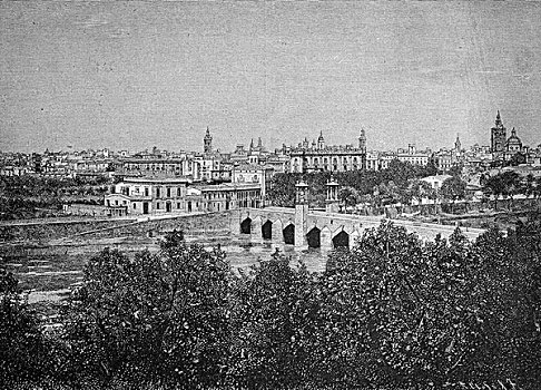 风景,瓦伦西亚,西班牙,历史,1893年