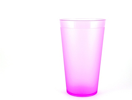 粉色,塑料杯,上方,白色