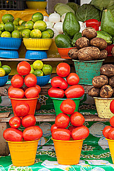 果蔬,市场,圣胡安,恰帕斯,墨西哥