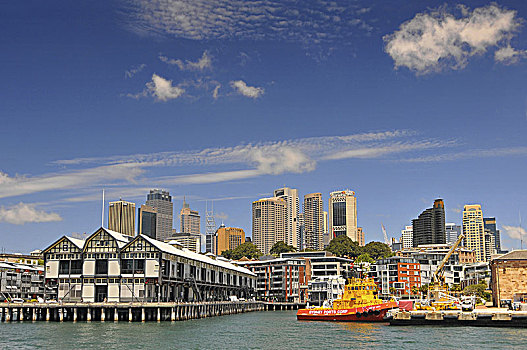 风景,到达,渡轮,悉尼,澳大利亚