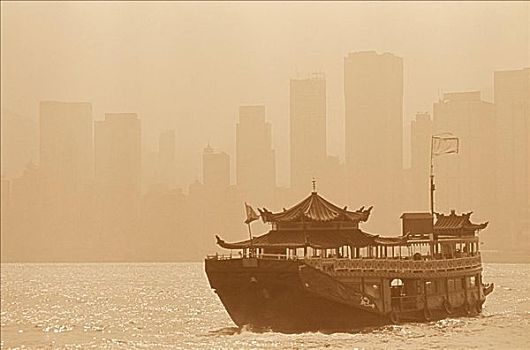 船屋,海中,香港