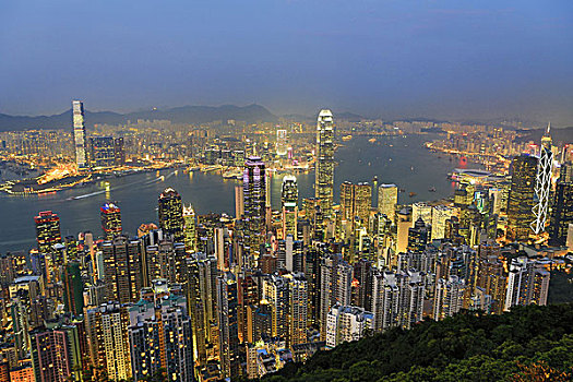 风景,金融中心,商务中心,局部,城镇,中心,香港