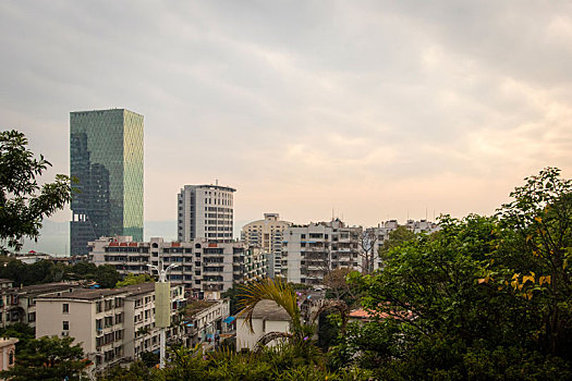 厦门环岛南路鹭江道建筑风光