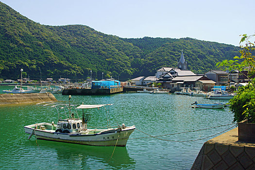 渔港,熊本,日本