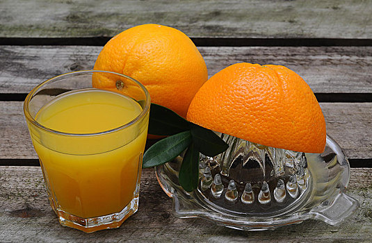 鲜榨,橙汁,橘瓣