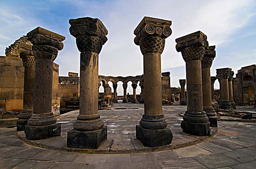 遗址,大教堂,亚美尼亚,区域,欧亚大陆