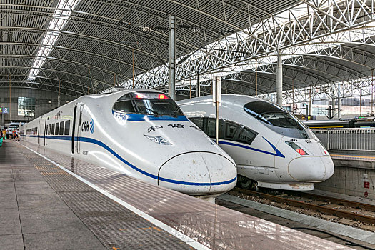 上海,高铁,站台,和谐号,列车