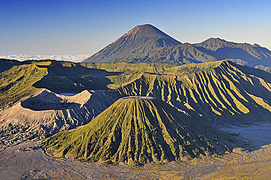 婆罗莫,火山,日出,国家公园,东方,爪哇,印度尼西亚