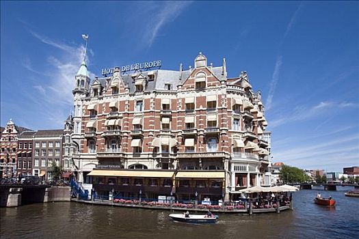 酒店,阿姆斯特河,阿姆斯特丹,荷兰,欧洲