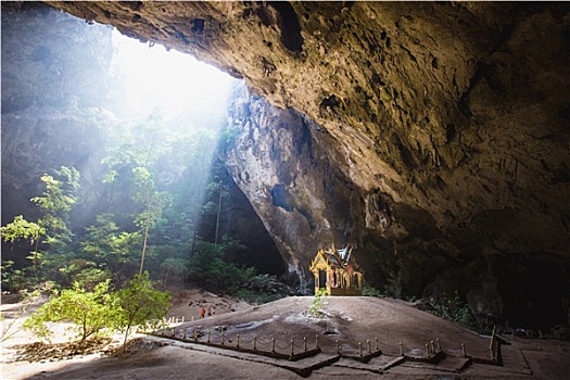 洞穴,流行,亭子,泰国
