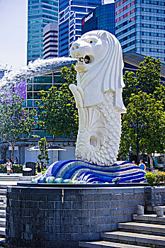 新加坡标志鱼尾狮