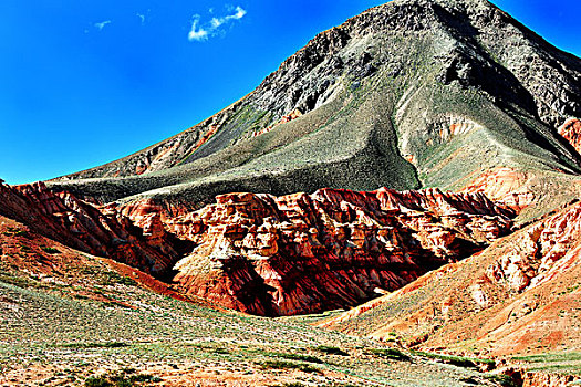 帕米尔高原,新疆,山峰,红山