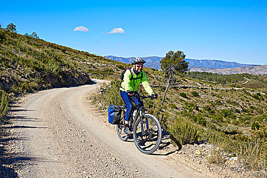 骑车,自行车,旅游,图里亚,公园,瓦伦西亚