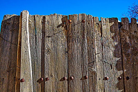 木头,围栏,阿巴拉钦酒店,特鲁埃尔,西班牙