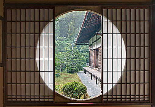 日本,京都,庙宇,茶馆,窗户