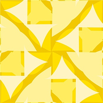 黄色,三角形,图案
