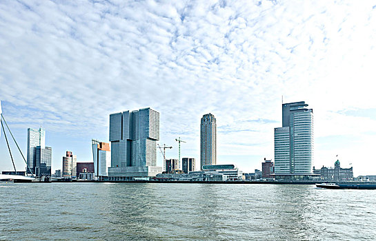鹿特丹,地区,头部,南,风景,桥,建筑,荷兰,右边,塔,新奥尔良