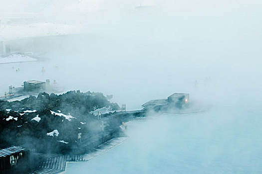 蓝色泻湖,地热,水疗,雷克雅奈斯,半岛,冰岛