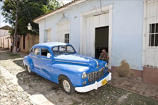 老爷车,特立尼达,圣斯皮里图斯,省,古巴,拉丁美洲,北美