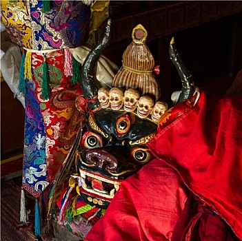 面具,鞑靼,跳舞,节日