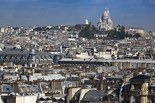 俯视,蒙马特尔,巴黎,法国