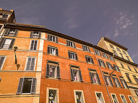公寓楼,老城,仰视,罗马,意大利