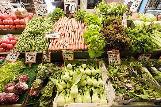 蔬菜,派克市场,西雅图,华盛顿,美国