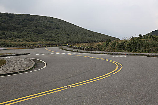 台北,阳明山,温泉,道路