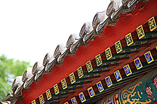北京传统官府建筑的屋檐