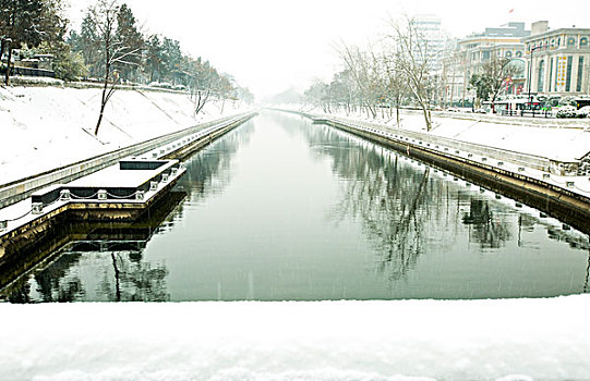 古城雪景