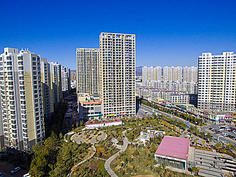 住宅,楼房,居民区,建筑,城市,明日星城,秦皇岛,花园