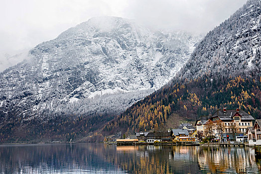 欧洲美丽的雪景