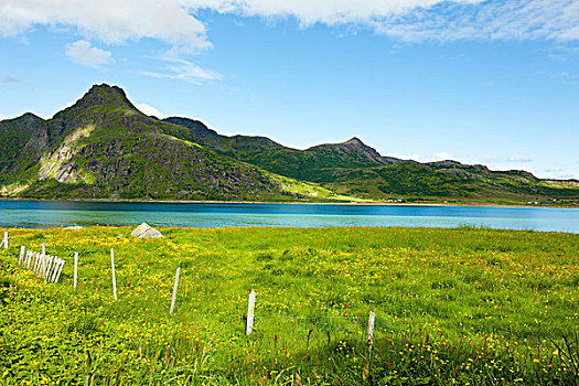 风景,罗弗敦群岛,挪威