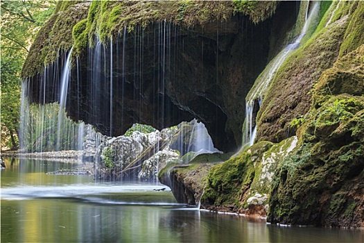 瀑布,峡谷,国家公园,罗马尼亚