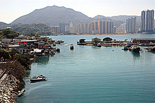 天际线,蒙河,泰国,香港