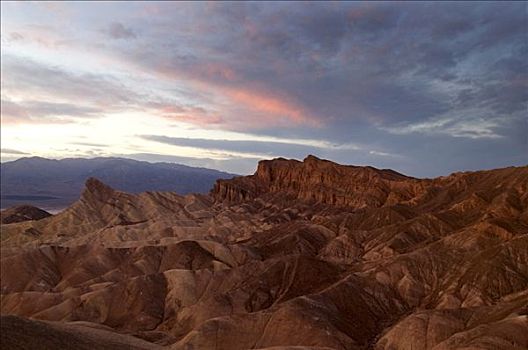俯拍,岩石构造,风景,扎布里斯基角,死谷,死亡谷国家公园,加利福尼亚,美国