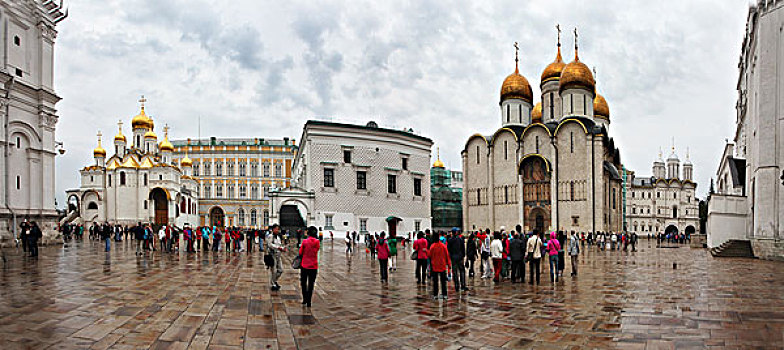 俄罗斯克里姆林宫教堂全景,政府办公区