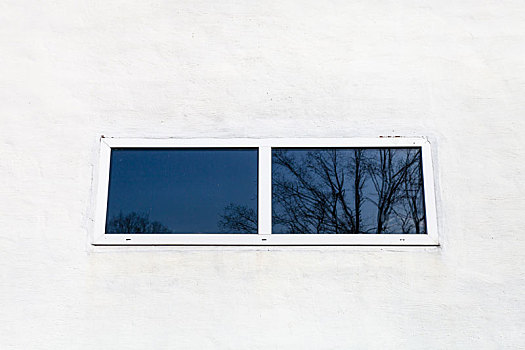 玻璃窗,白色,墙壁彩绘
