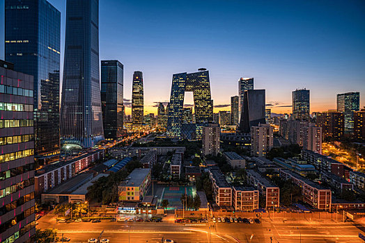 北京cbd夜景
