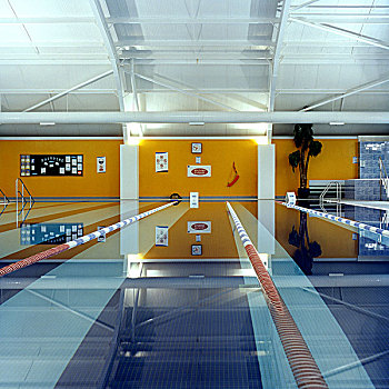 游泳,游泳池,长,展示,允许,人造,钨,亮光,自然,白天,创作,蓝色,突出,静止,水,林肯郡,英国,2006年