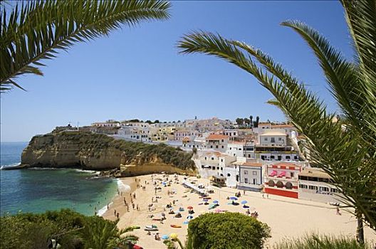 海滩,阿尔加维,葡萄牙