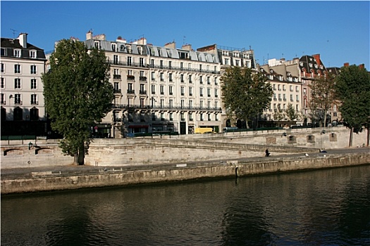 赛纳河,河,码头,巴黎,法国