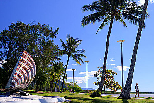 公共雕塑,流行,魅力,滨海休闲区,前滩,昆士兰,澳大利亚