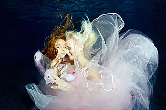 女人,女孩,水下,模特,展示,时尚,游泳池,敖德萨,乌克兰,东欧