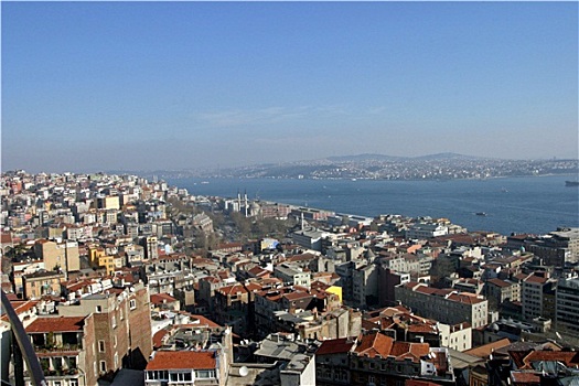 风景,伊斯坦布尔,加拉达塔,塔